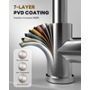 BLYLUND Kitchen Faucets with Soap Dispenser, Brushed Nickel Kitchen Faucet