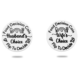 Sisadodo Birthday Gifts for Husband Wife Food Decision Coin for Couples Gifts for Wifey Hubby Wedding Gifts I Love You Gifts for Her Him Husband Wife Thinking of You Gift for Couples