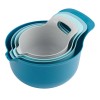 Unbranded 4 Piece Nesting Plastic Mixing Bowl Set with Pour