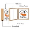 ORIVAN 5x5 Triple Picture Frame Hinged 3 Photos Folding Photo