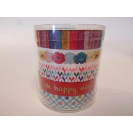 Pen+Gear 5 Rolls Washi Tape DIY Masking Scrapbooking Paper Decor Adhesive Sticker Craft d