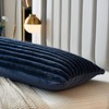Uhamho Large Bed Body Pillow Cover 1 Pack Lumbar Striped