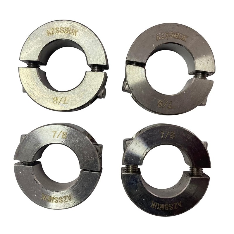 AZSSMUK Bore 7/8'' Double Split Shaft Collar Stainless Steel Lock