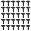 30Pcs Black Self-Tapping Screws,Small Metal Screws for Bumper, Undertray &