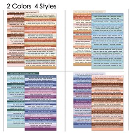 DQDEDIAN 8 Sheet Vintage Scrapbook Stickers for Journaling Junk Journal Supplies,406pcs Quote Stickers DIY Phrase Word Stickers for Scrapbooking Planners Notebook Collage Album Stickers(Colorful)