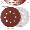 Sruhrak 100 Pcs Sanding Discs, 125mm Sanding Pads Set Hook