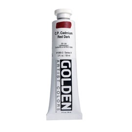 Pro-Art Golden Heavy Body Acrylic Paint 2 oz-Cadmium Red Dark