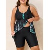 Summer Mae Plus Size Swimsuit Tankini for Women Two Piece