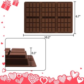 SSYR&P 2 Stück BPA-freie Silikon-Antihaft-Schokoladenformen aus tiefem Silikon für selbstgemachte Schokoriegel, Pralinen, Wachsschmelzen und Backprojekte, Stil C