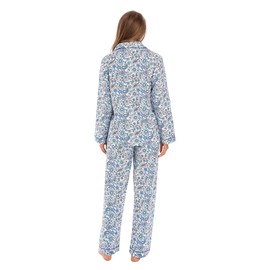 GLOBAL Womens Pajamas Set 100% Cotton Womens PJs Drawstring Sleepwear for Women Large