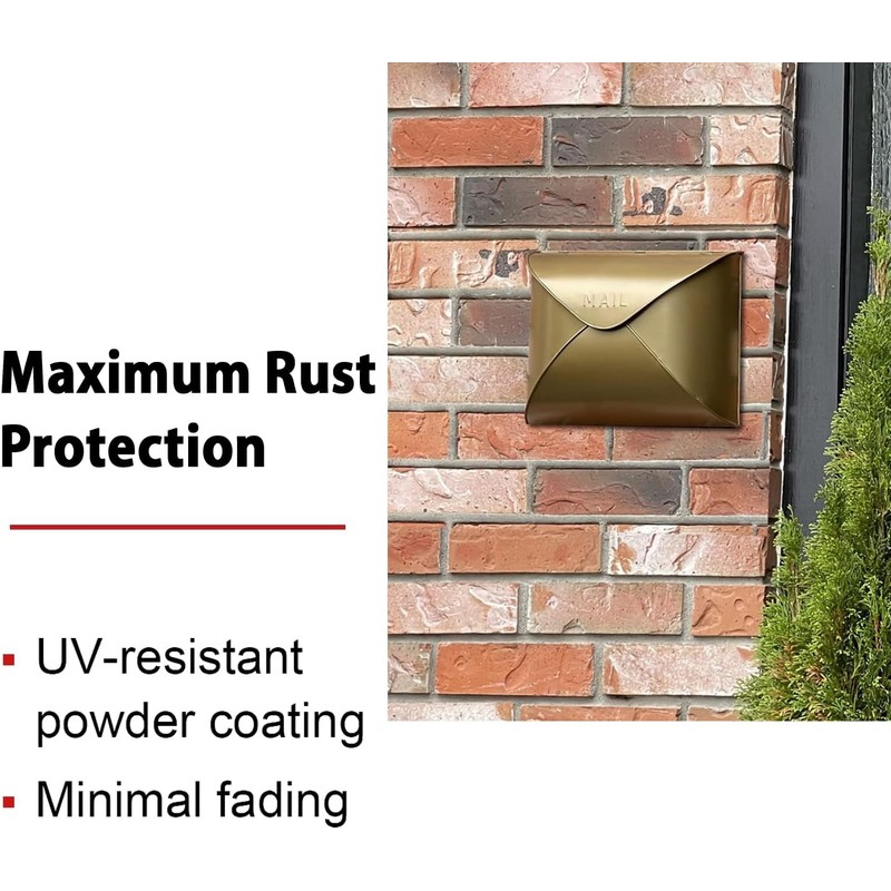 NACH Wall Mount Mailboxes for Outside, 11 x 5 x