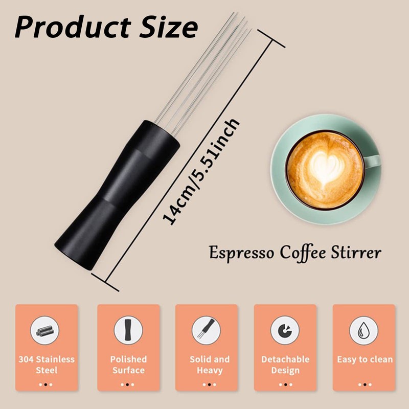 Coffee Mixing Needle, Espresso Stirrer, Espresso Tools, Coffee Hand Stirrer,