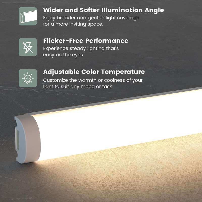 Under Cabinet Led Light Plug in, 6 PCS 12” Under
