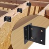 (2 Pack) Hidden Joist Bracket Fixed Base for 6x6 Beams,