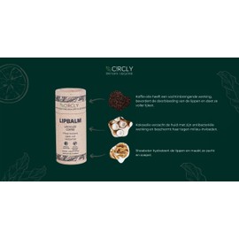 CIRCLY Lip Balm with Coffee Oil, Coconut Oil and Shea Butter for Dry Lips in Environmentally Friendly Cardboard Sleeve Certified 1 Pack (1 x 5.5 g) Known from 2 Minutes 2 Millions