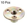 sourcing map M10x37x2.5mm Brad Hole Tee Nut Carbon Steel T-Nuts