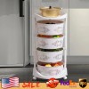 Multi-Layer Vegetable Rotating Basket Rack Fruit Snack Storage Kitchen Organizer