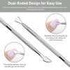 4 Pack Stainless Triangle Gel Nail Polish Remover ，Nail Cuticle