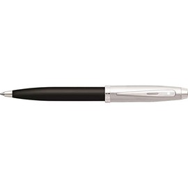 Sheaffer 100 - Refillable ballpoint pen, glossy black and chrome, chrome trim