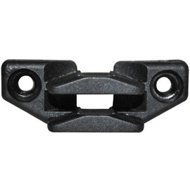 Polyplastic closure plate for window exhibitors loose