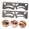 Ipetboom 10 Pcs Eyebrow Ruler Ink Stamp Eyebrow Shaping Ruler