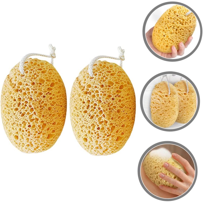 Set de 4 Esponjas Exfoliantes y Lufa para Ducha HAPINARY