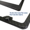 Aootf License Plate Frames Anti Theft- Tamper Proof Carbon Fiber