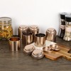 JUXYES Pack of 6 Tea Tins Canister with Airtight Double