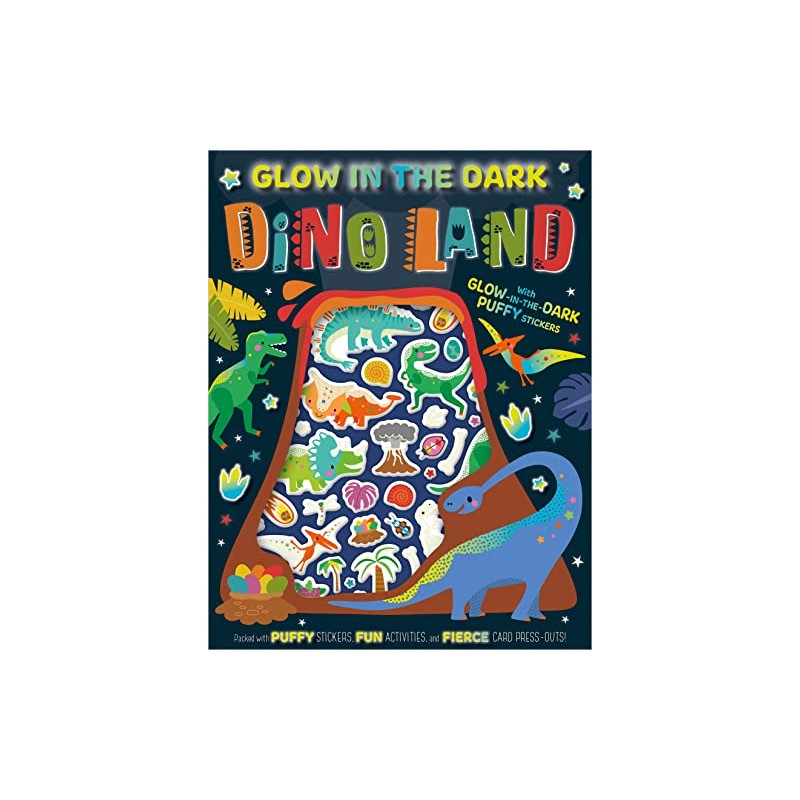 Glow in the Dark Dino Land Activity Book