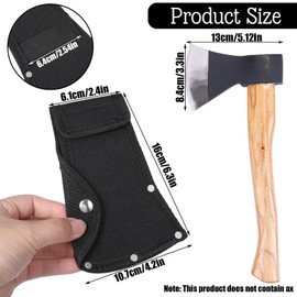 Hpmjz 2 pcs Hatchet Head Sheath Double Snap Hatchet Blade Protectors Black Axe Head Covers for Safety Camping Lover Hiking Outdoor Protection