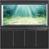 MIRRORANG 91x41cm Aquarium Background Aquatic Plant Bubble Underwater Ocean Floor