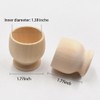 Wooden Egg Cups 4 Egg Cups Boiled Egg Holder Easter