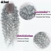 DÉBUT Gray Synthetic Hair 8 Bundles with Simple Closure Water