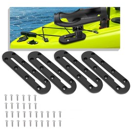 Kayak Track, Kayak Low Profile Track,Kayak Rail, Kayak Accessories Mount Track, Kayak Paddle Holder Kayak Gear Track for Fishing Rod Holde,Fish Finder, Kayak Rod Holder,Anchor Cleats.(4PCS)