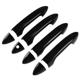 DLOVEG Car Door Handle Cover Compatible for Honda Accord 2013-2017Accessories Compatible for Honda Pilot 2022 2021-2016 Without Smart Key Holes (Glossy Black)