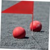 BIUDECO Running Triangle Flag Set 4 Iron Stick Flags Shot