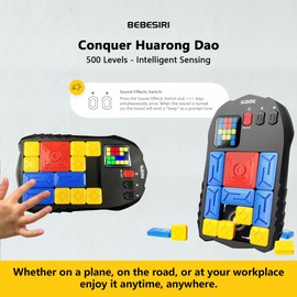 BEBESIRI Super Slide Puzzle Game, Puzzle Games - with Over 500 Levels Unlock The Super Slide Electronic Sliding Puzzle Brain Game Toy Brain Teaser Puzzle Fun Suitable for All Ages
