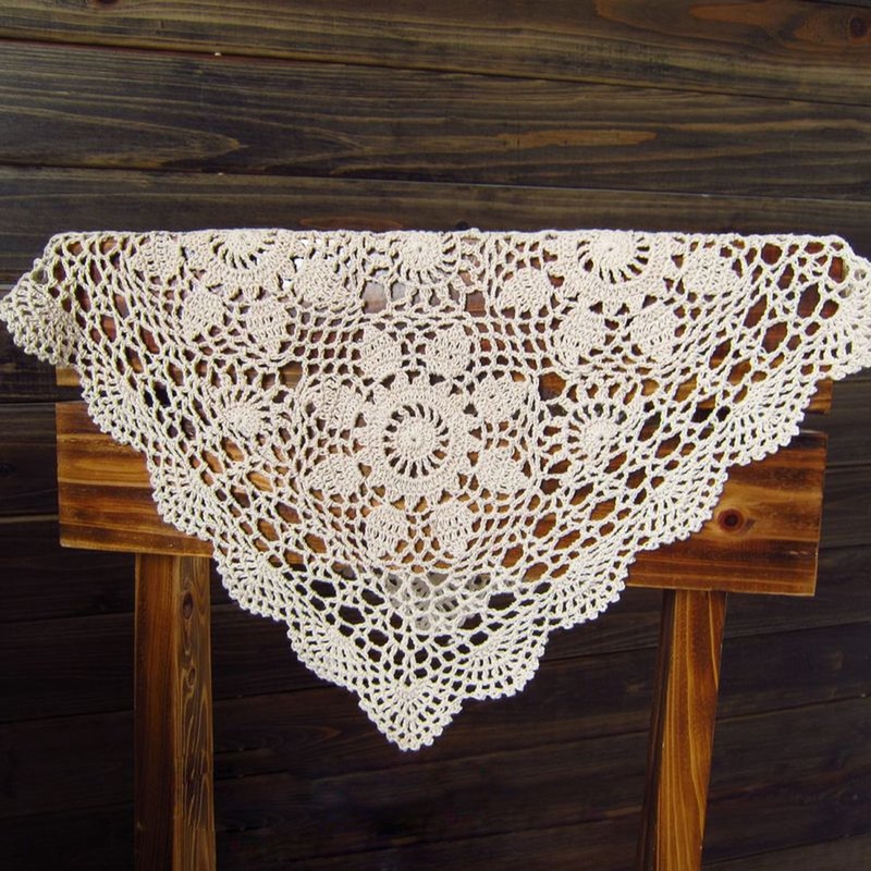 vanyear Handmade Crochet Lace Table Cloth Doilies Placemat Dining Room