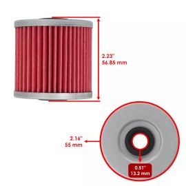 Caltric 2 Pack Oil Filter for Kawasaki Mojave 250 KSF250 Ksf-250 Ksf 250 1987-2004