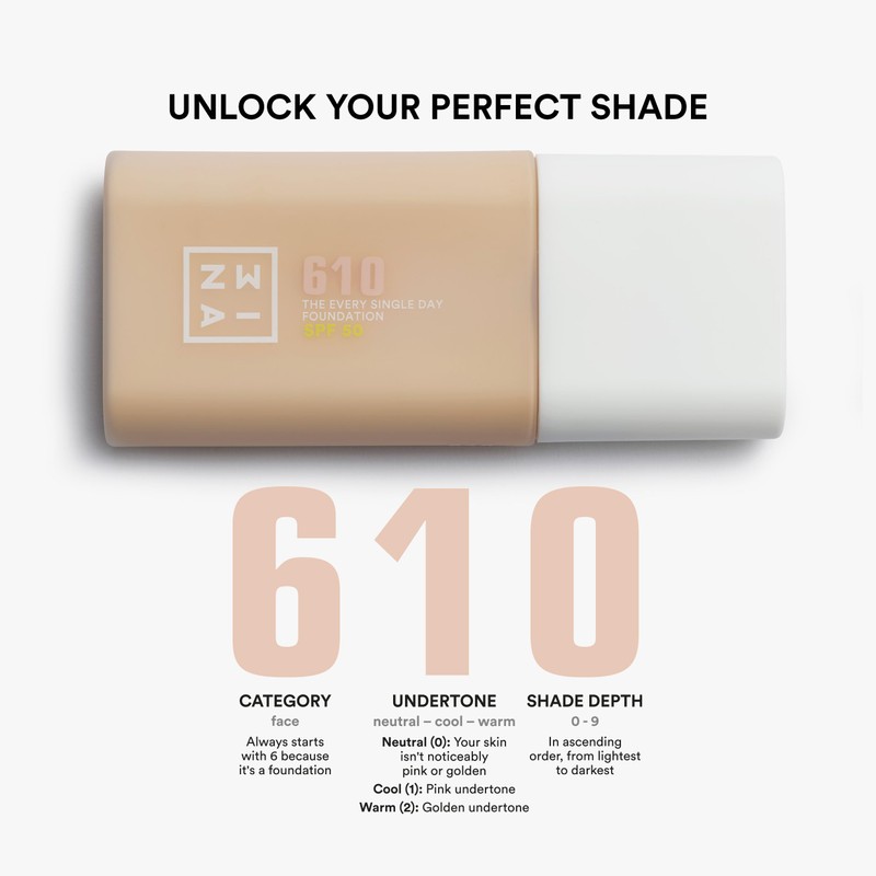 3INA MAKEUP - The Every Single Day Foundation SPF 50
