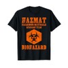 Hazardous Material Hazmat Response Team Grunge Biohazard T-Shirt