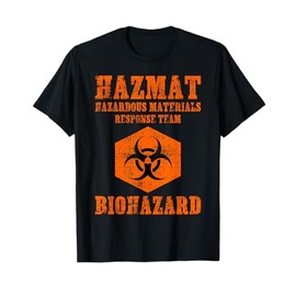 Hazardous Material Hazmat Response Team Grunge Biohazard T-Shirt