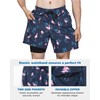 SURF CUZ Mens Swim Trunks with Compression Liner Quick Dry