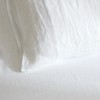 HYPREST 100% French Linen White Body Pillow Cover, Stone Washed