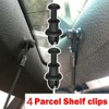 Pack of 4 parcel shelf retaining strap, parcel shelf clips,