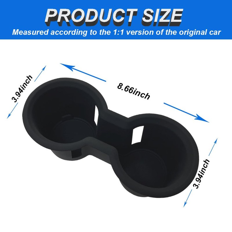 YUJIANQ Cup Holder Inserts for 2021 Toyota Highlander Accessories Non-Slip