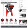 Adjustable Hand Grip Strengthener for Forearm Training – 5–165kg Steel