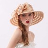 Kentucky Church Fascinator Hat Wide Brim Women Straw Straw Sun