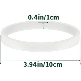 6 Pack Rubber Gaskets Replacement Seal White (3.94 inch)O-Ring for Nutri Ninja Blender Replacement for Ninja Auto- Pro Extractor CT680 BL456-30 BL480 BL681A BL682 BL640 - Color: 3.94inch