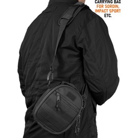 ACE Schakal Ear Defender Bag - Carrying Bag Compatible with Ear Muffs by Sordin, Howard Leight and More - Black